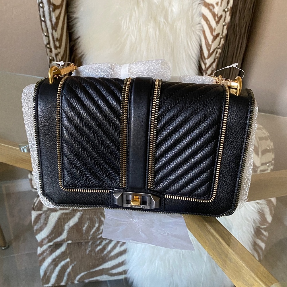 Rebecca Minkoff Love Crossbody Chevron Quilted Bag